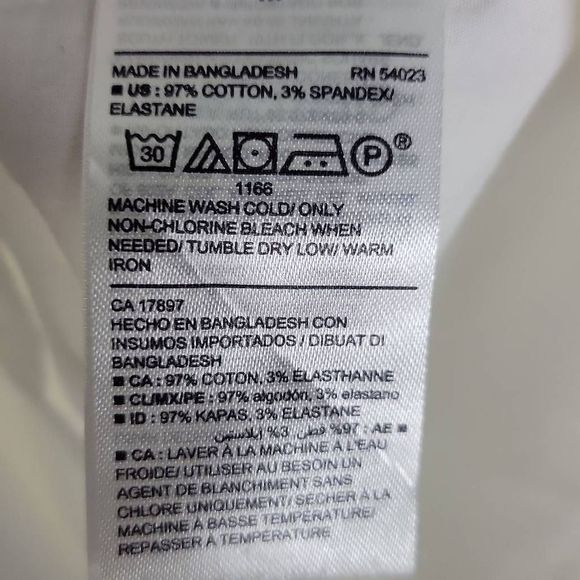 ON Flex Fit White Button-down NWT, Size M - Picture 4 of 5